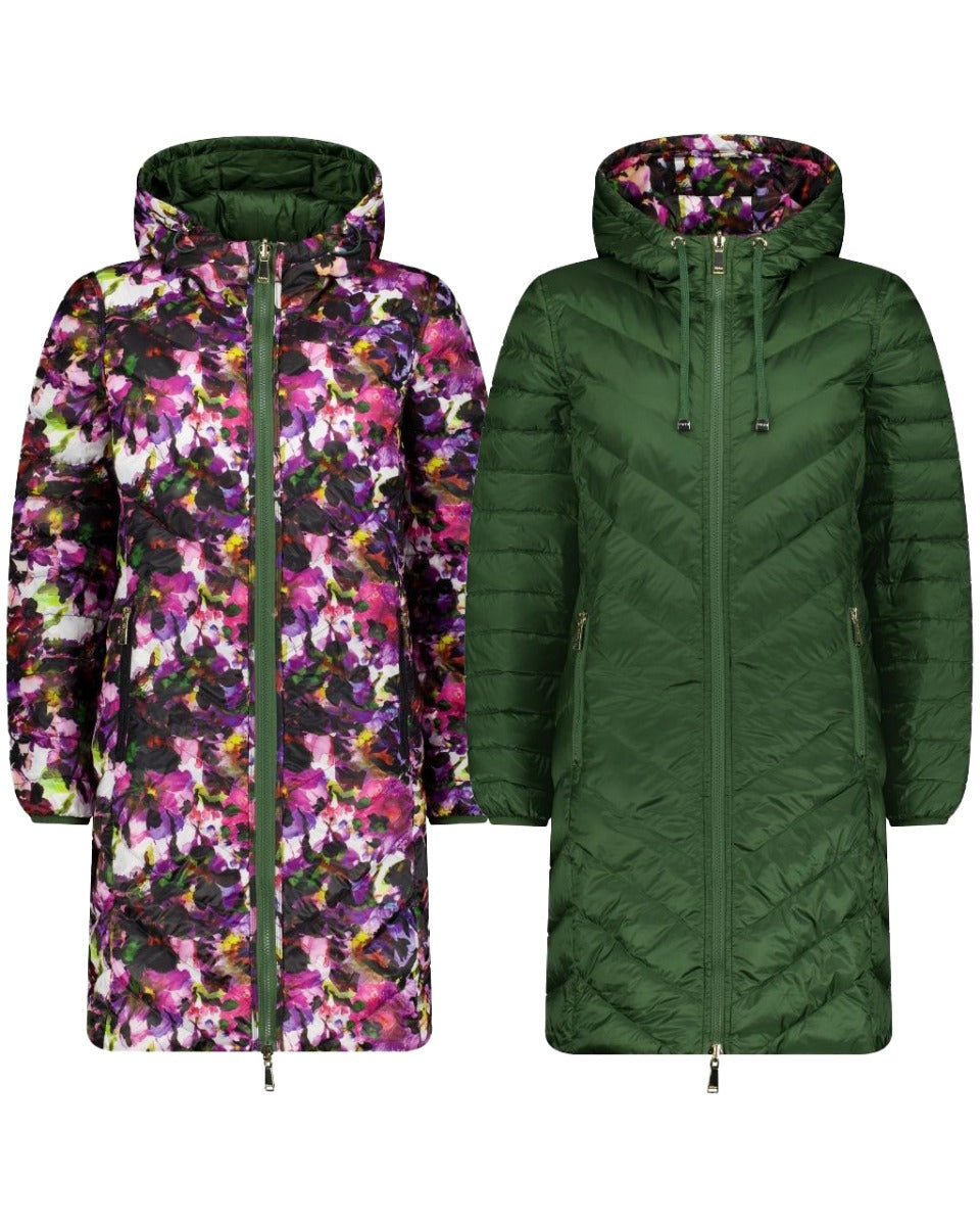 Moke 2 Colour Reversible Down Coat