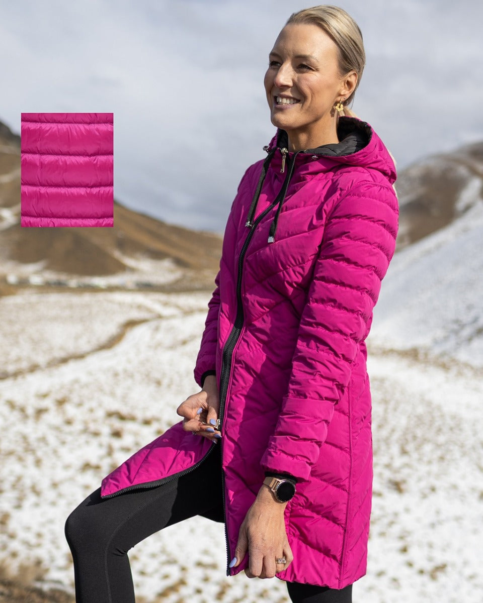 Moke 2 Colour Reversible Down Coat