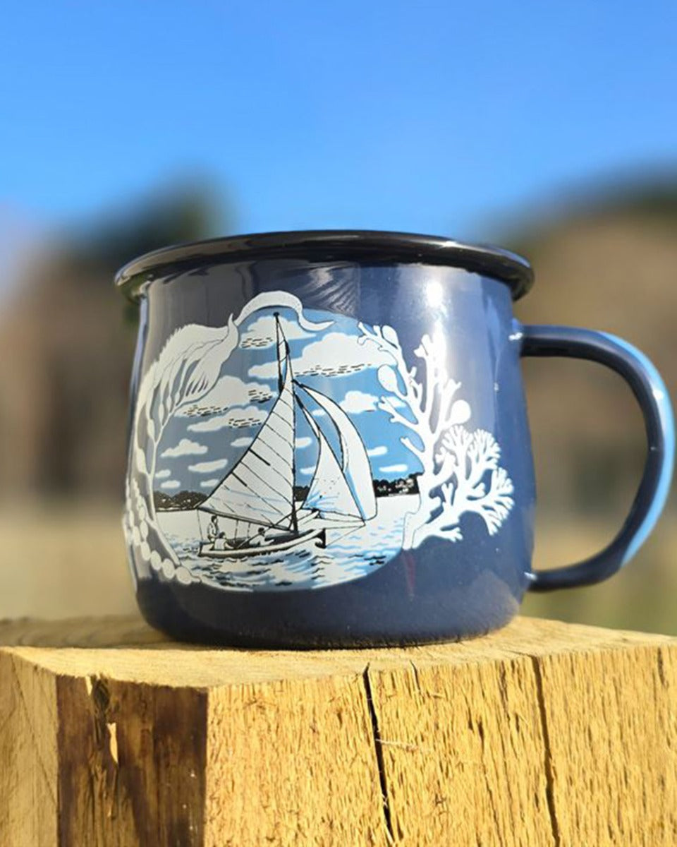 NZ Design Enamel Mug