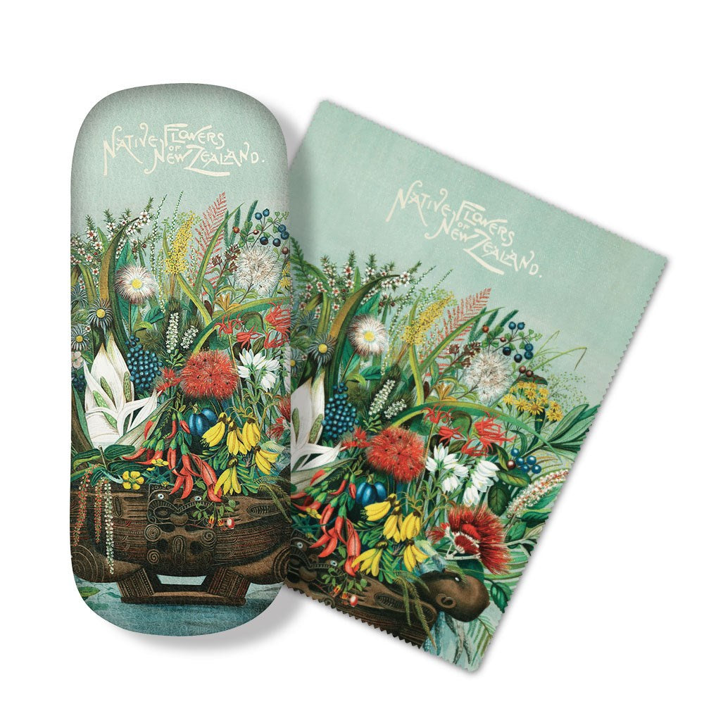 Glasses Case and Lens Cloth with NZ Designs