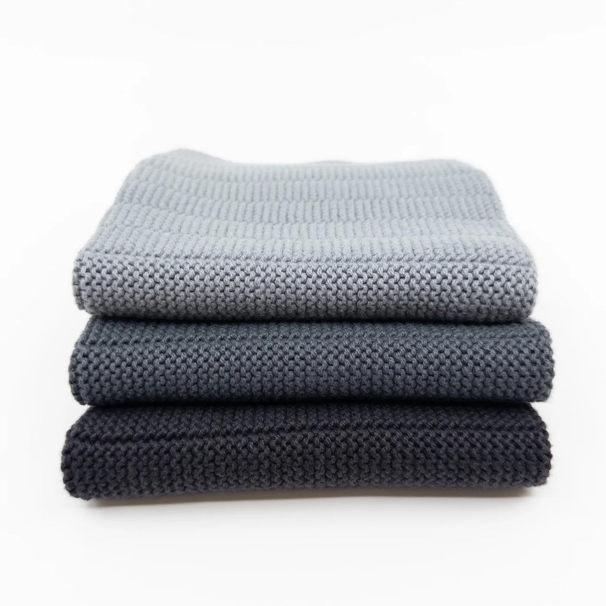 Organic cotton knitted dishcloths