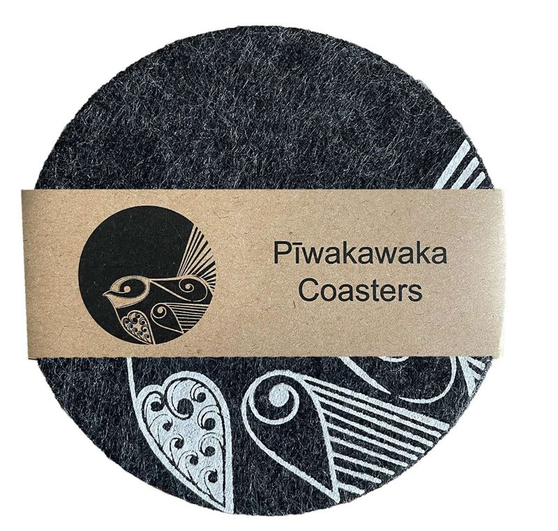New Zealand Eco-felt Coasters Set of 4 by Jo Luping