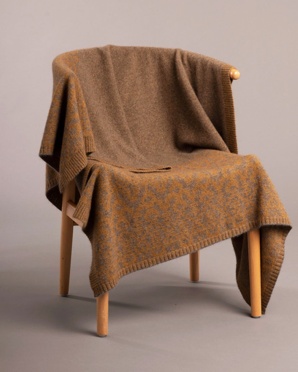 Possum Merino Fair Isle Throw