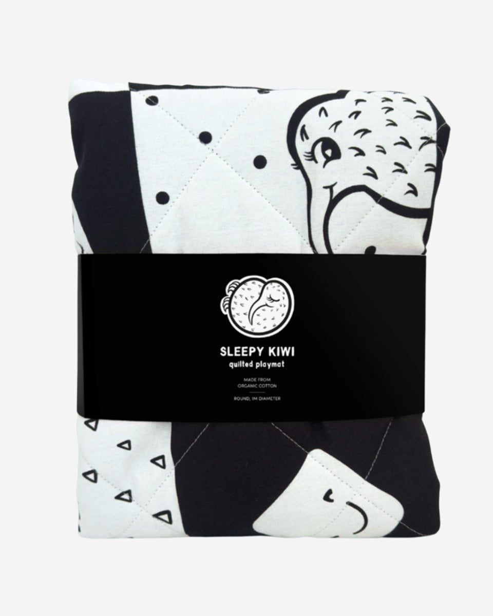 Sleepy Kiwi Quilted Playmat