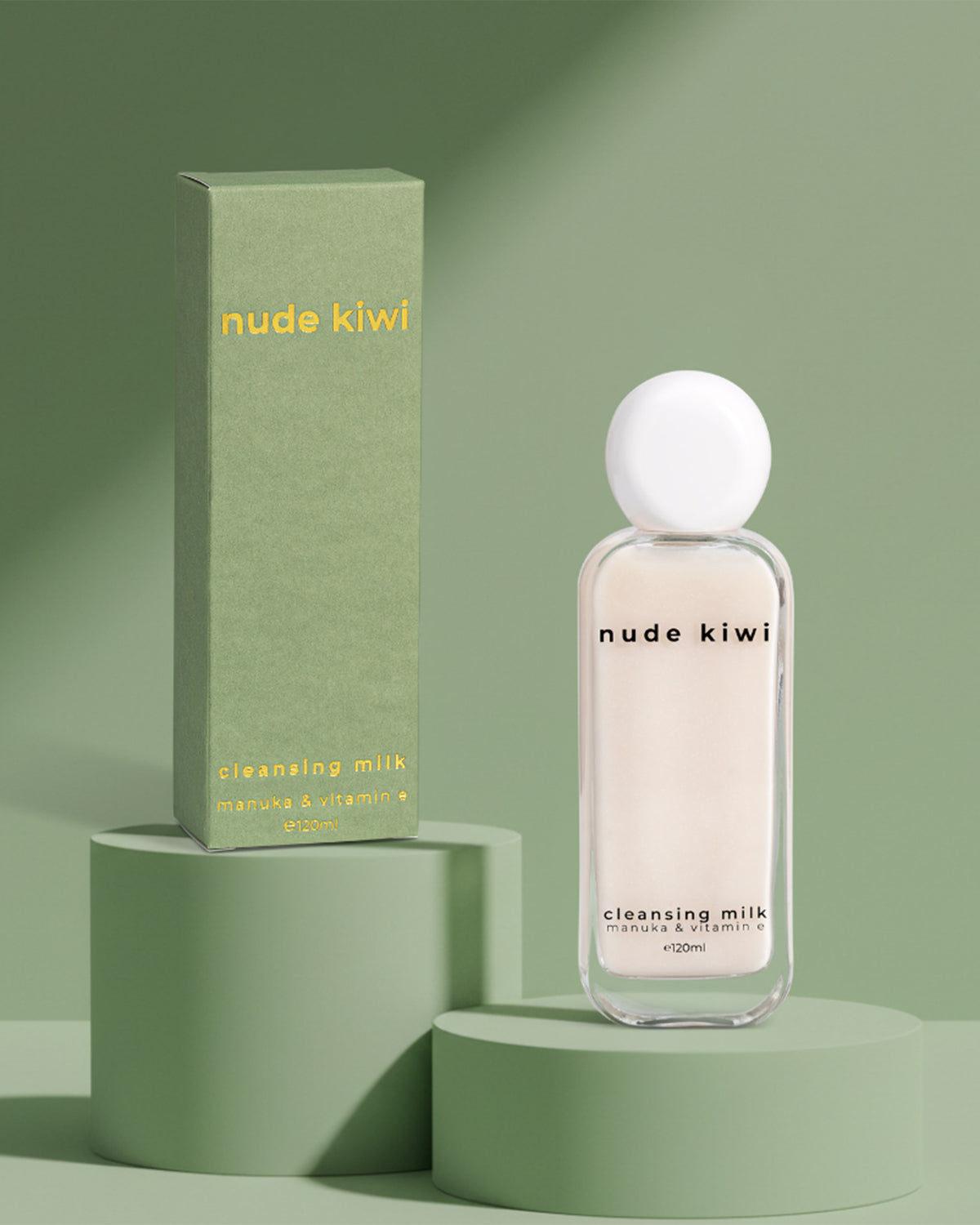 Nude kiwi cleansing milk manuka and vitamin E