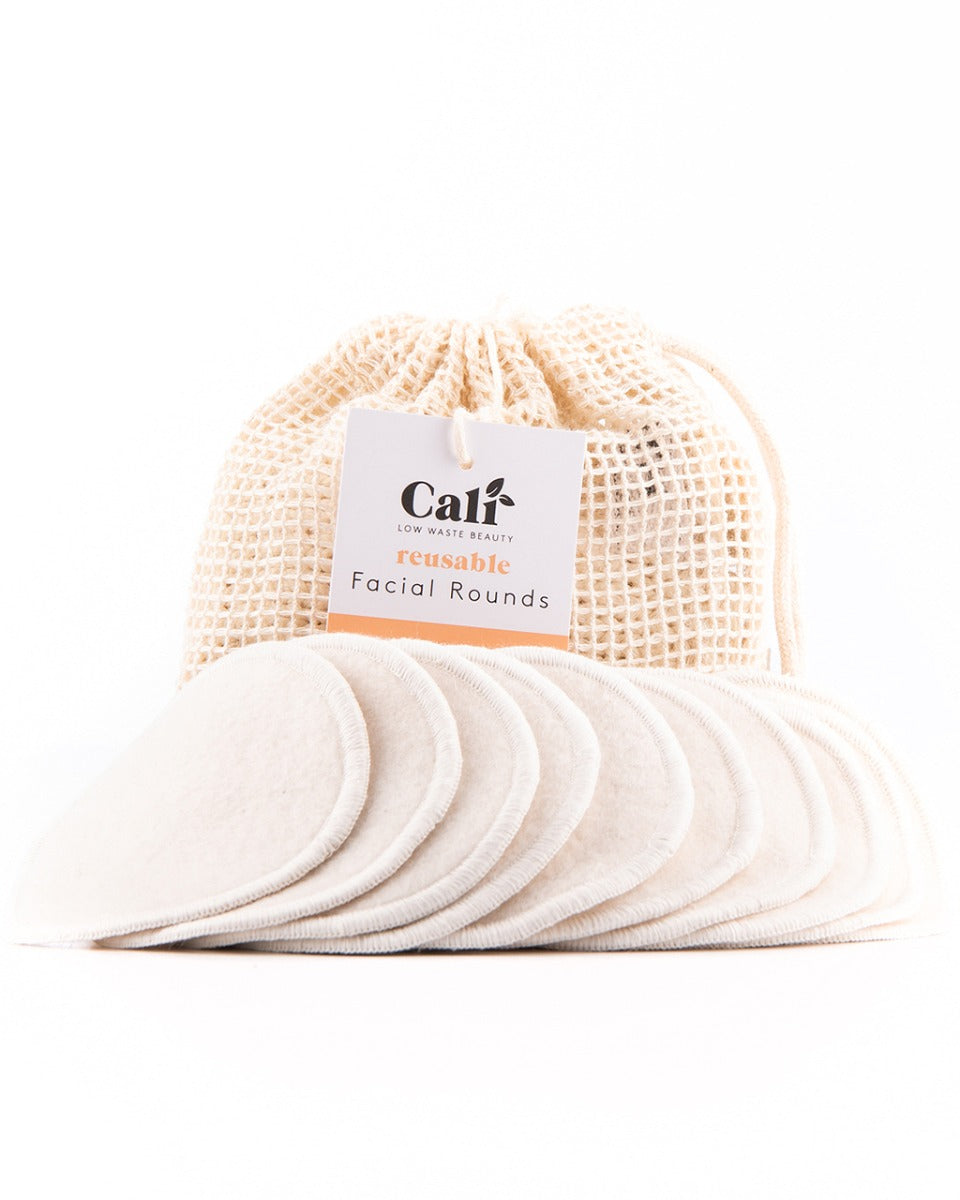 Reusable Organic Cotton Facial Rounds 10pk