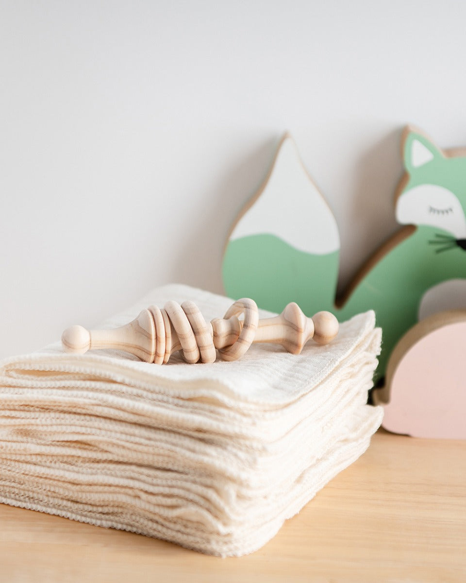 Reusable Organic Cotton Wet Wipes 12pk