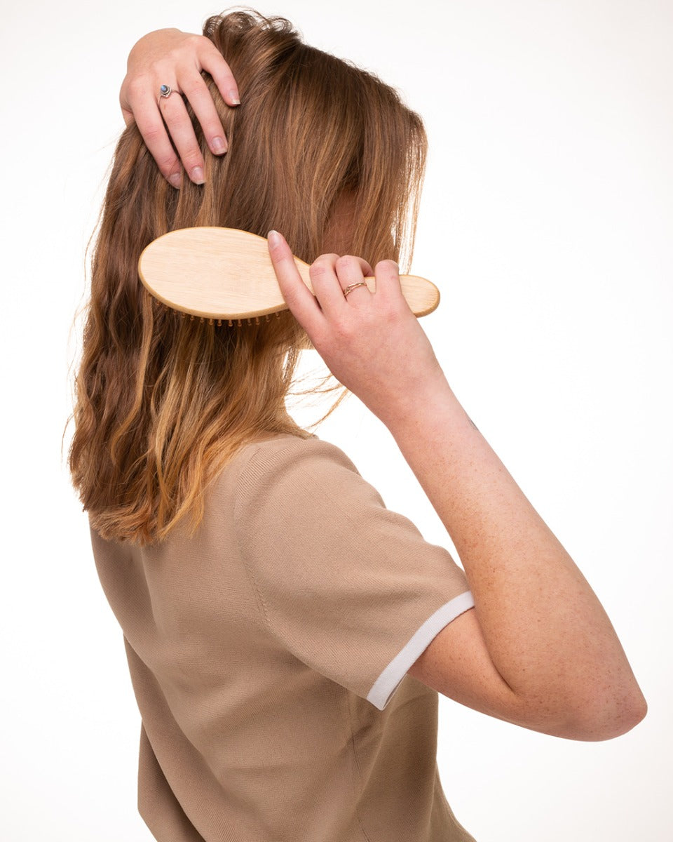 Plastic-free Bamboo Hairbrush