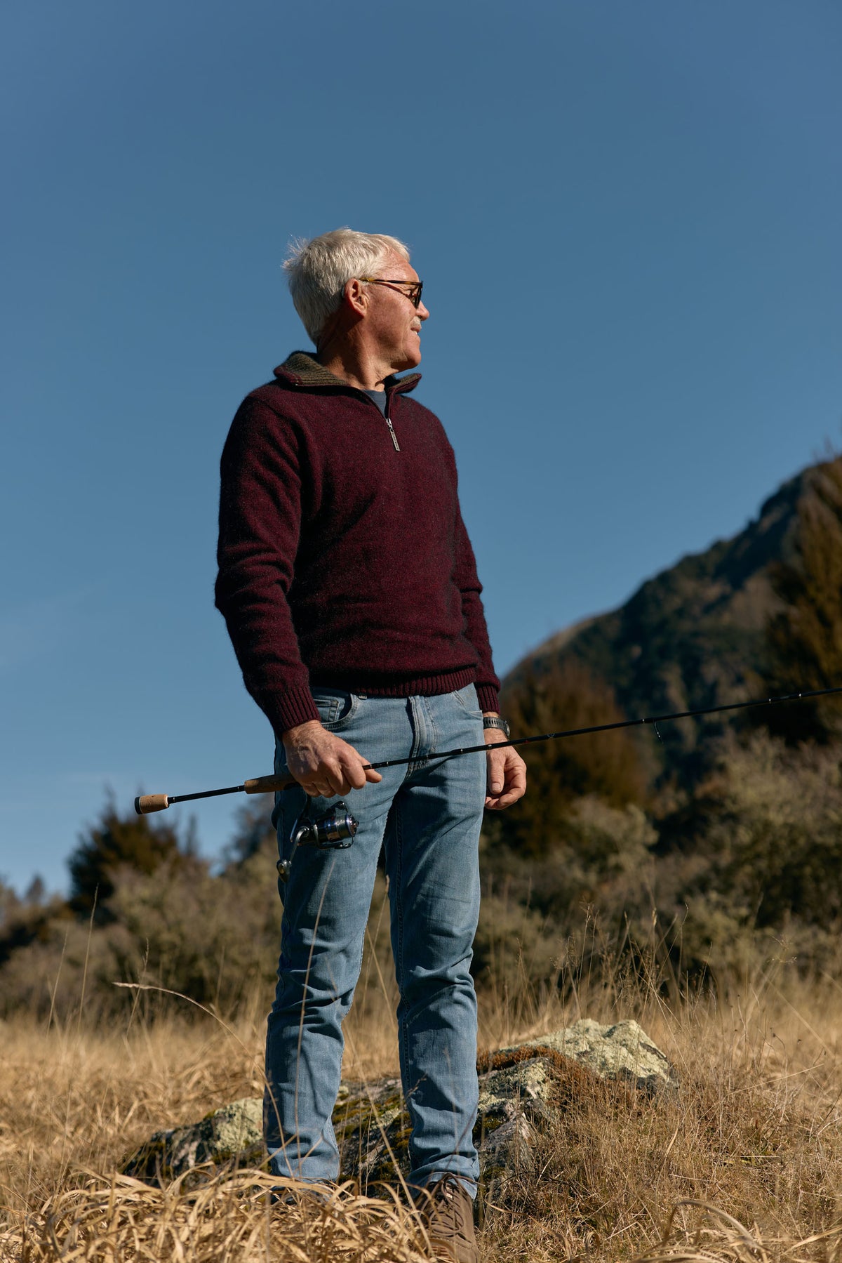 Possum Merino Kepler Zip Neck Sweater