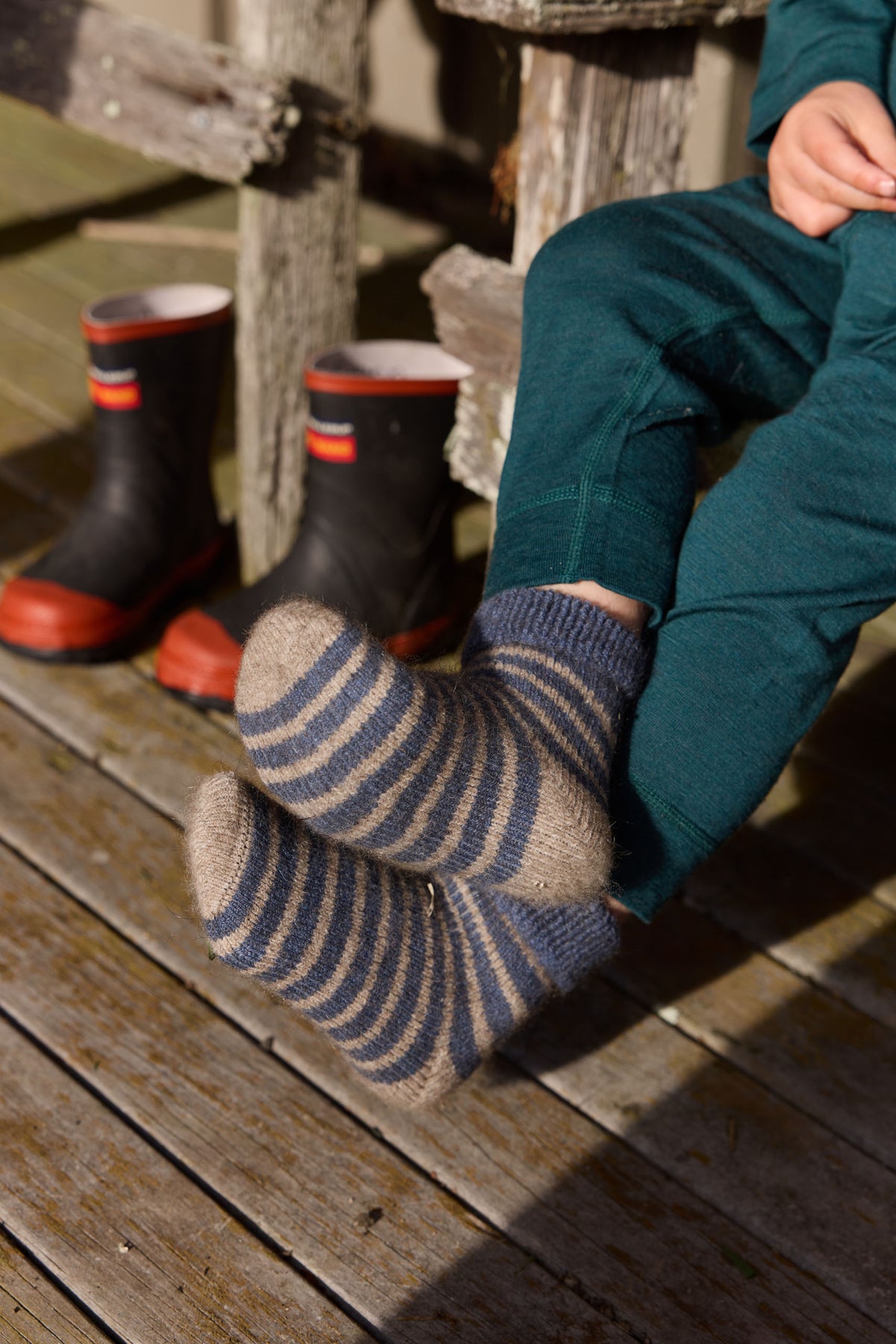 Possum Merino Baby Striped Socks