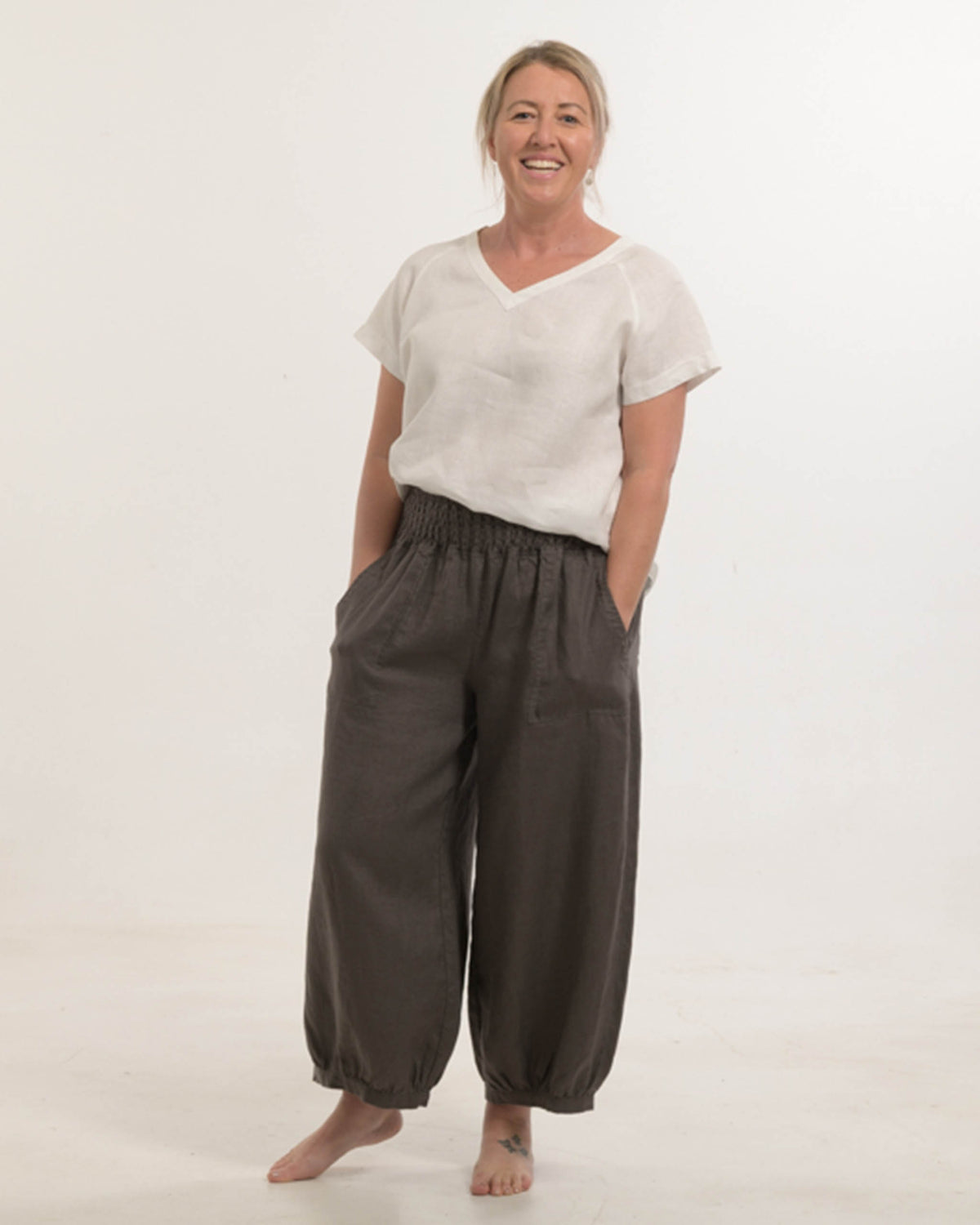 Hemp Wide Leg Trousers